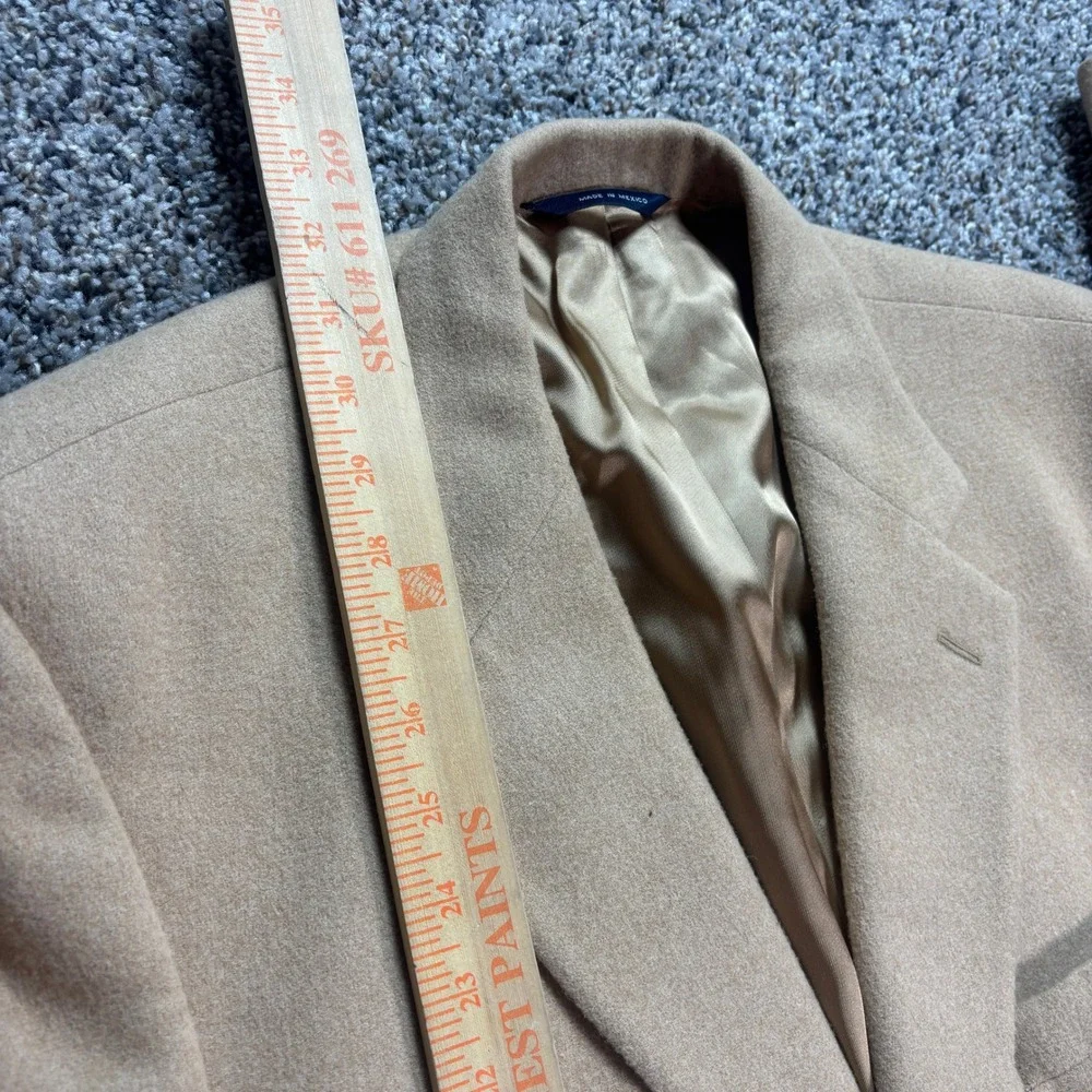 Brooks Brothers Men's 44 Short Blazer Coat Camel Hair Tan 2-Button